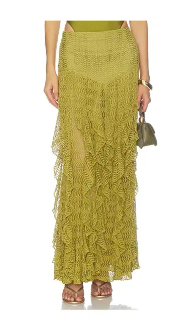 PatBo Petal Sheen Mesh Maxi Skirt | Thumbnail 1 PatBo Petal Sheen Mesh Maxi Skirt | Thumbnail 1