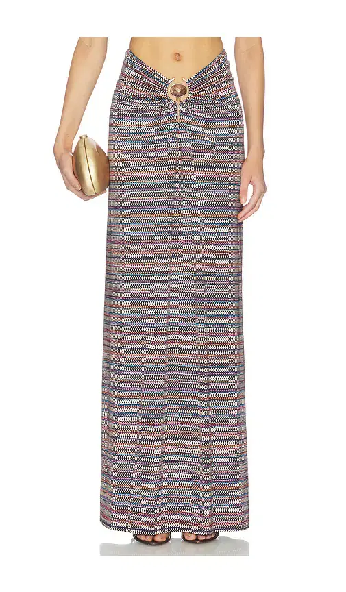 AFRM Carr Shiny Knit Skirt