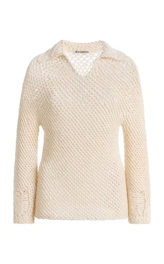 JW Anderson Crocheted Wool Knit Sweater