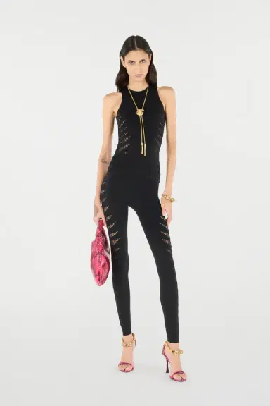 Roberto Cavalli Black Cut-Out Leggings | Thumbnail 6