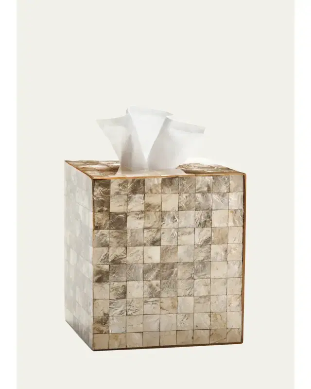 Labrazel Capiz Champagne Tissue Box Cover