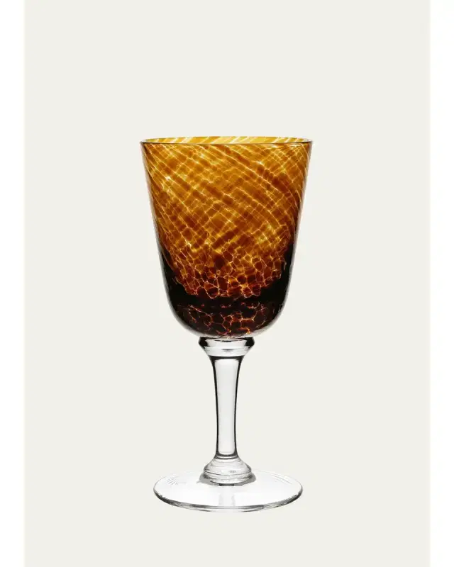 William Yeoward Crystal Vanessa Glass Water Goblet, Tortoise