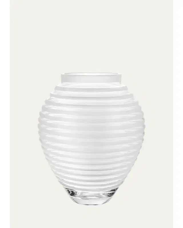 William Yeoward Crystal Circe Frost Vase, 16"