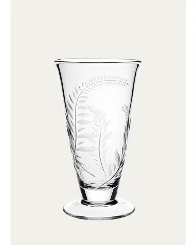 William Yeoward Crystal Jasmine Footed Vase, 9" | Thumbnail 1