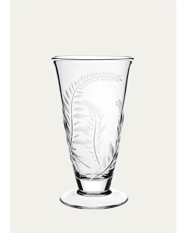 William Yeoward Crystal Jasmine Footed Vase, 9"