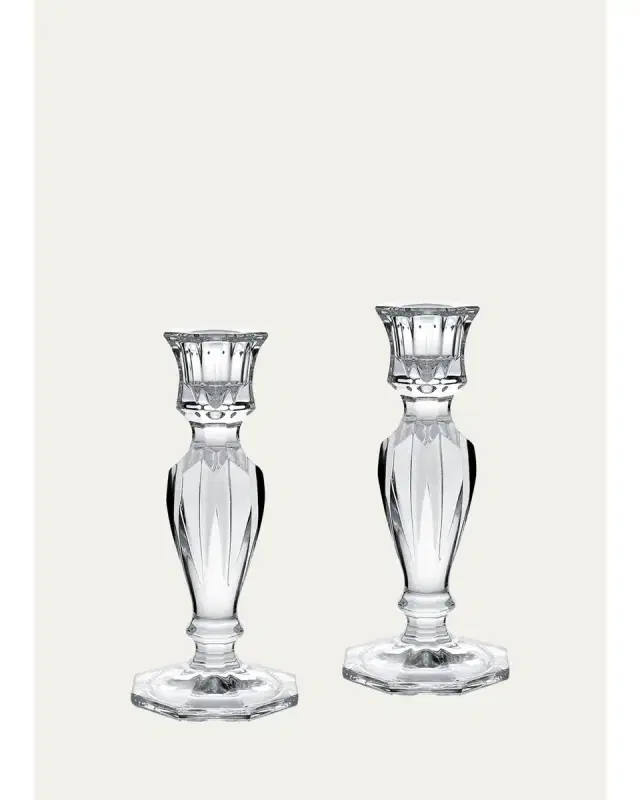 William Yeoward Crystal Mimi Candlestick Holders, Set of 2