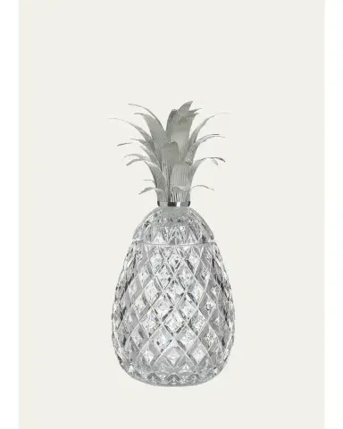 William Yeoward Crystal Isadora 11" Silver Pineapple Centerpiece | Thumbnail 1