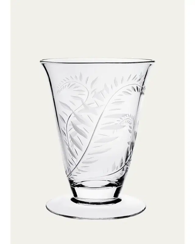 William Yeoward Crystal Jasmine Footed Vase, 11"