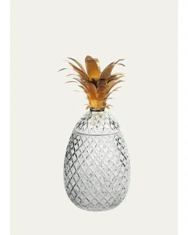 William Yeoward Crystal Isadora 26" Gold Pineapple Limited Edition Centerpiece | Thumbnail 1