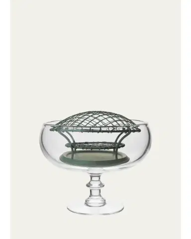 William Yeoward Crystal Classic Footed Rose Bowl & Wire | Thumbnail 1