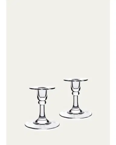 William Yeoward Crystal Classic Candlestick Holder Pair | Thumbnail 1