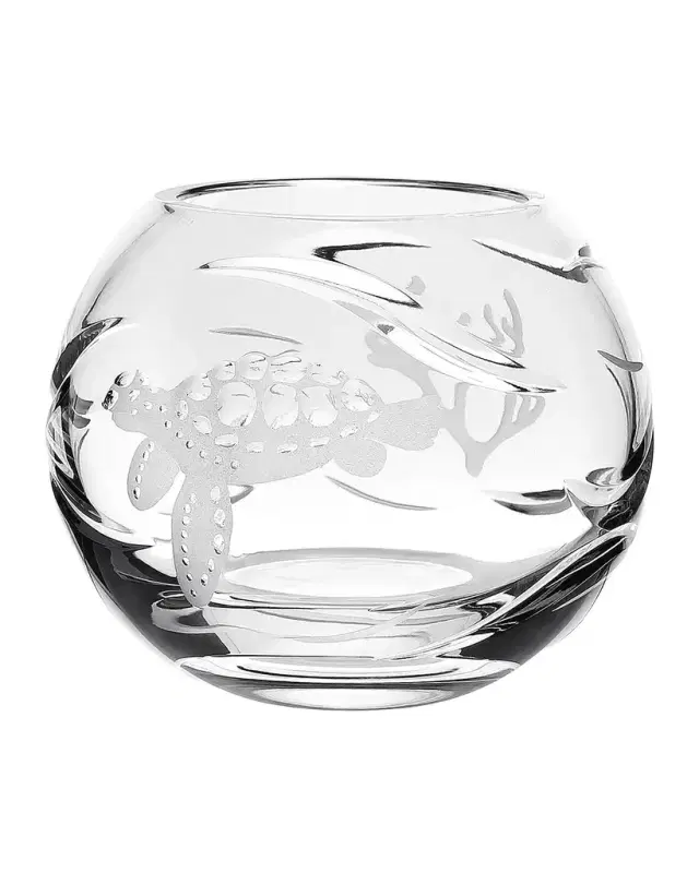 William Yeoward Crystal Rose Turtle Bowl
