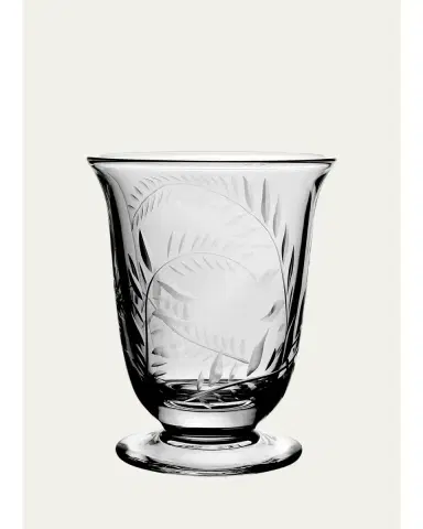 William Yeoward Crystal Jasmine Etched Glass Flower Vase - 6" | Thumbnail 1