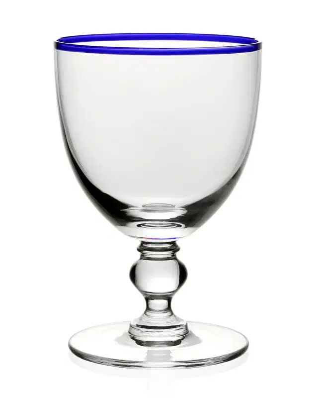 William Yeoward Crystal Sienna Water Glass Blue