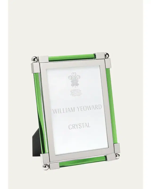 William Yeoward Crystal New Classic Green Frame, 5 x 7