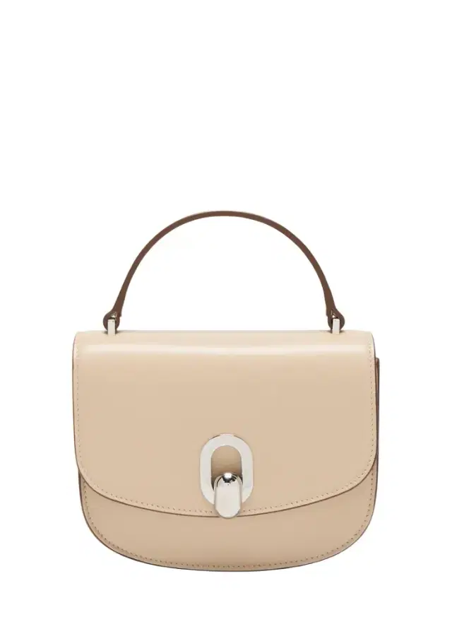 Savette Tondo Mini Leather Top-Handle Bag