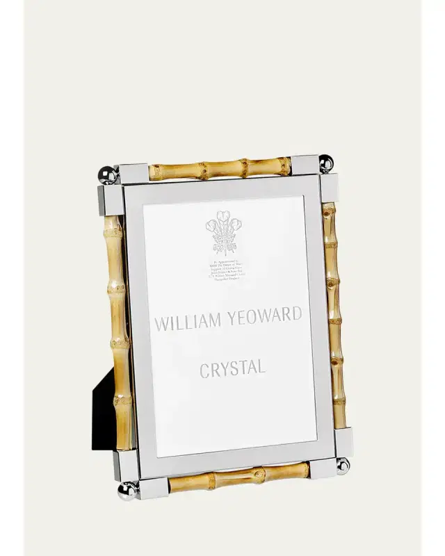 William Yeoward Crystal Classic Bamboo Frame, 5" x 7"