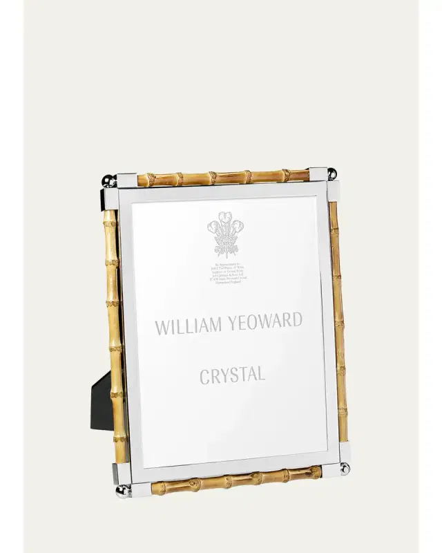 William Yeoward Crystal Classic Bamboo Frame, 8" x 10"