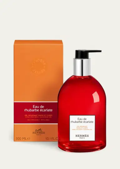 HERMÈS Eau de Rhubarbe Écarlate Hand and Body Cleansing Gel, 10.1 oz. | Thumbnail 2 HERMÈS Eau de Rhubarbe Écarlate Hand and Body Cleansing Gel, 10.1 oz. | Thumbnail 2