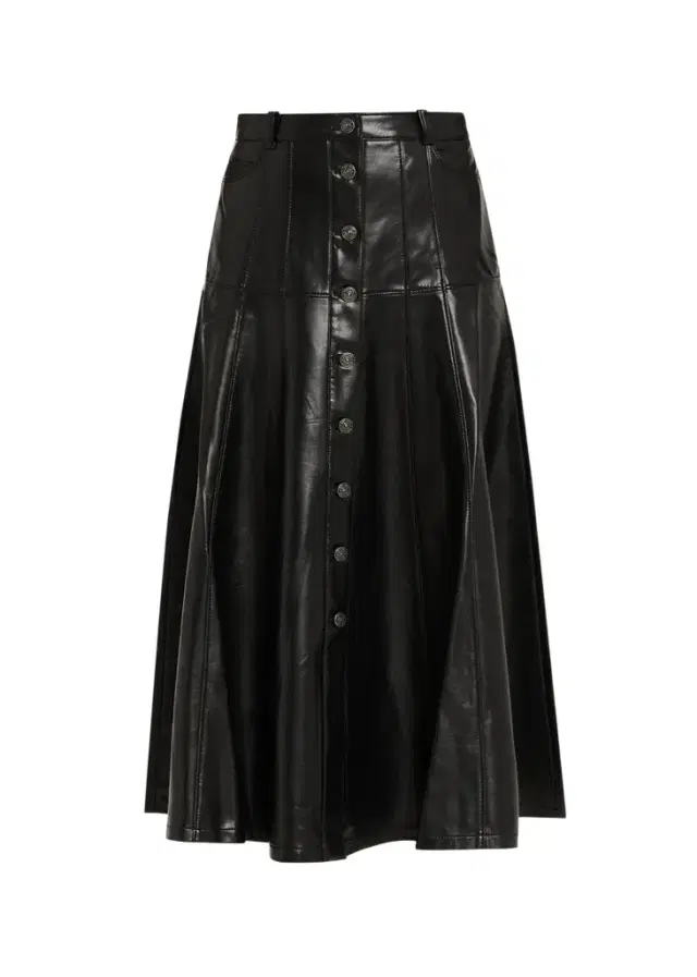 Cinq à Sept Veena Vegan Leather Midi Skirt