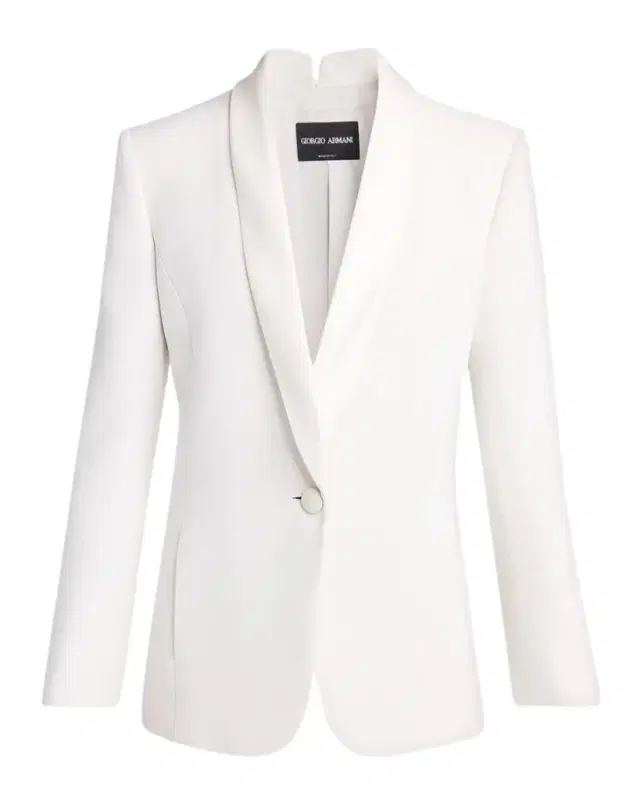 Giorgio Armani Slit-Cuff Single-Breasted Blazer