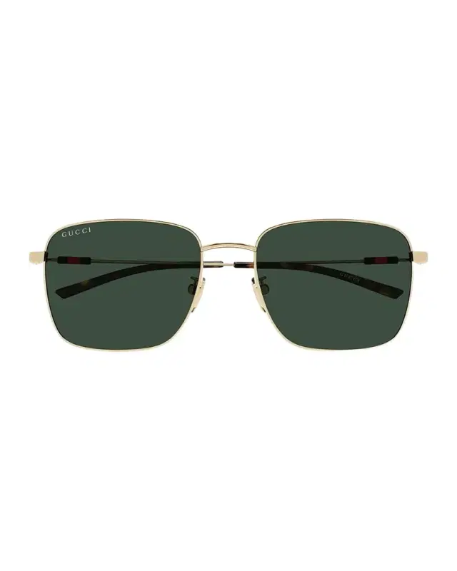 Gucci Men's Gg2097Sk Rectangle Metal Sunglasses