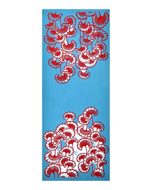 JANAVI INDIA Velour Bloom Merino Wool Scarf