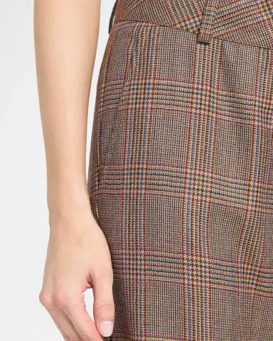 Maison Common Glen Plaid Wool Flared Trousers | Thumbnail 5