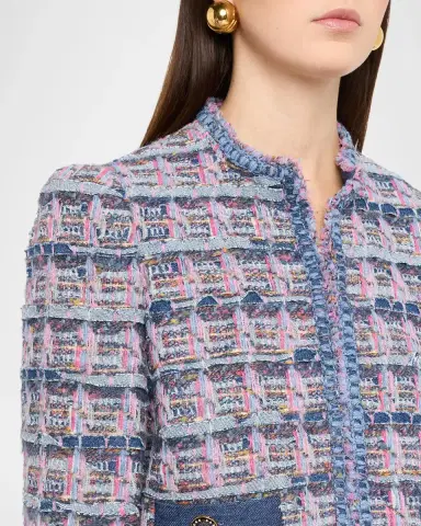MAISON COMMON Boxy Tweed Cotton Jacket | Thumbnail 5