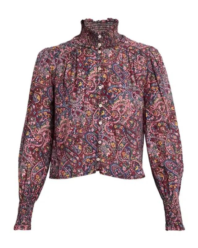 Cinq à Sept Pia Paisley Top