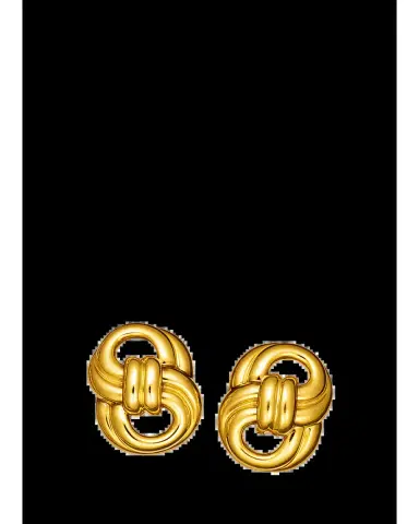 VERDURA 18K Yellow Gold Figure 8 Clip-On Earrings | Thumbnail 2