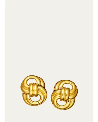 VERDURA 18K Yellow Gold Figure 8 Clip-On Earrings | Thumbnail 1