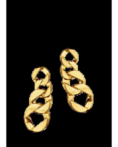 VERDURA 18K Yellow Gold Curb-Link Clip-On Pendant Earrings | Thumbnail 2