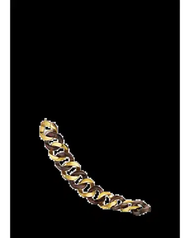VERDURA 18K Yellow Gold Wood Curb-Link Bracelet | Thumbnail 2