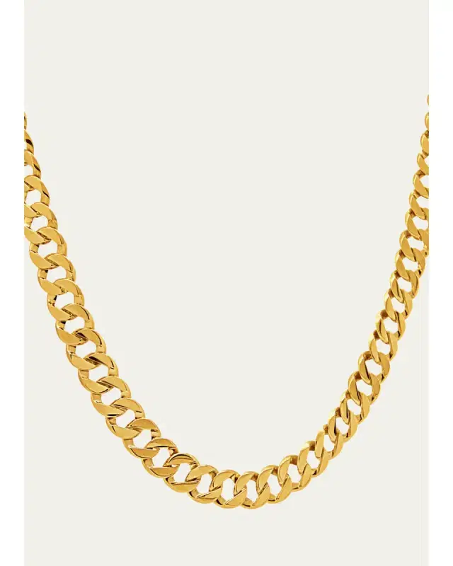 VERDURA 18K Yellow Gold Double Wrap Curb-Link Necklace