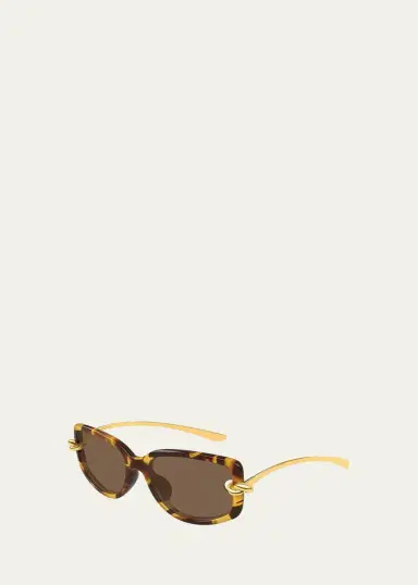 Bottega Veneta 59MM Knot Rectangular Sunglasses | Thumbnail 2