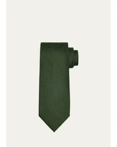 Tom Ford Men's Tonal Textured Silk Tie | Thumbnail 2