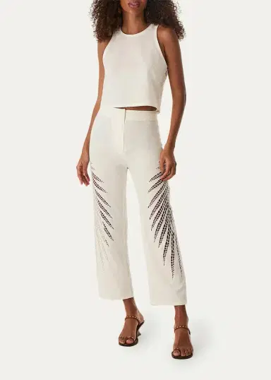 ViX Danna Eyelet Embroidered Cropped Pants | Thumbnail 2