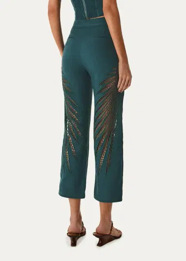 ViX Danna Eyelet Embroidered Cropped Pants | Thumbnail 7