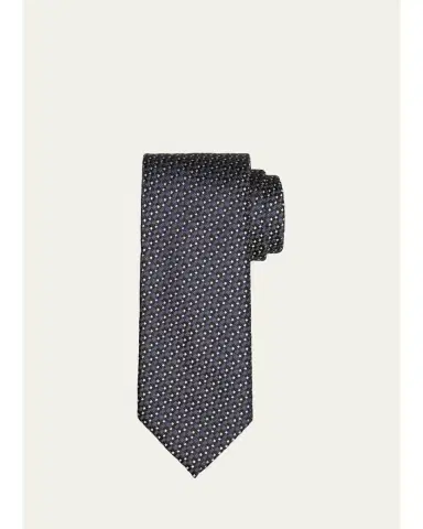 Tom Ford Men's Maxi-Prince of Wales Silk Tie | Thumbnail 1