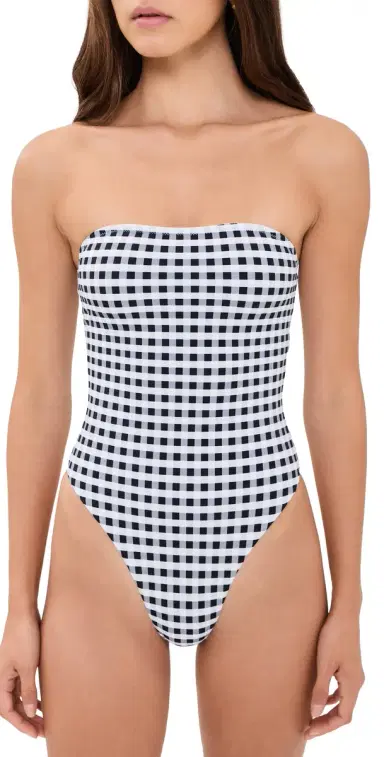 LIONESS Gigi One Piece Noir Check S | Thumbnail 1 LIONESS Gigi One Piece Noir Check S | Thumbnail 1