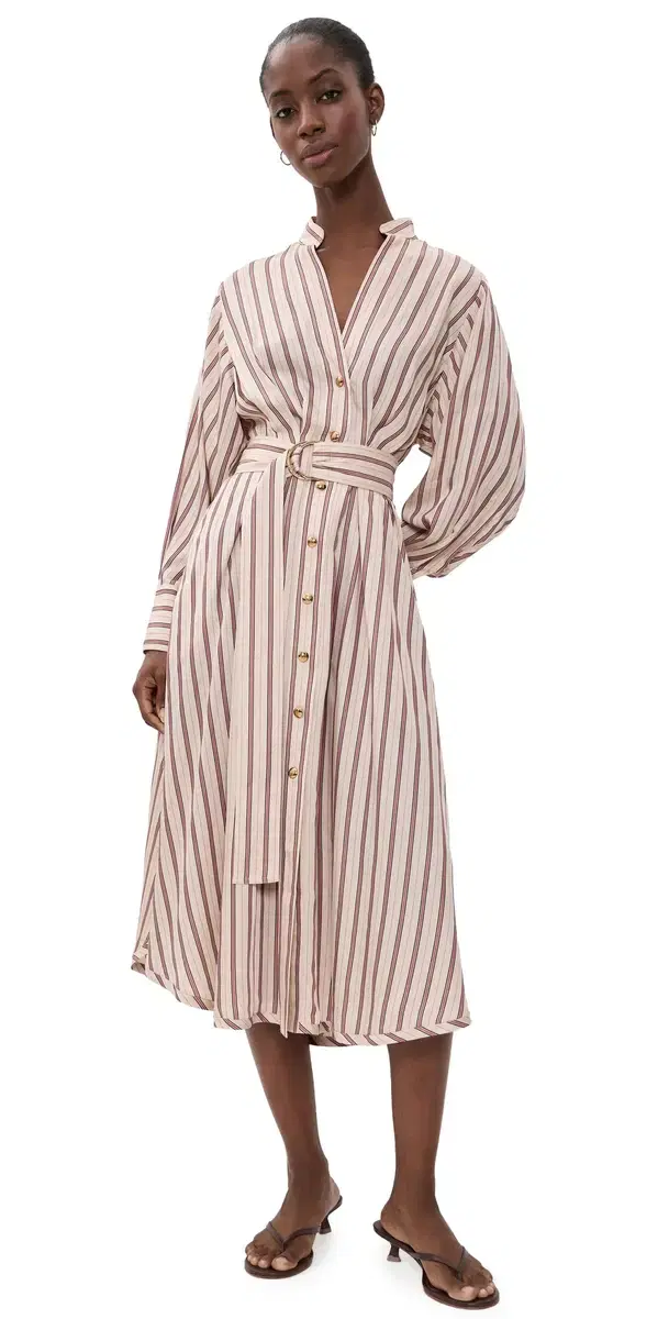 Zimmermann Valiant Tuck Shirt Dress