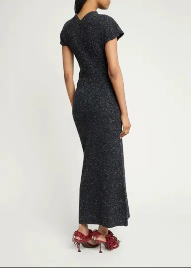 Proenza Schouler Abie Donegal-Effect Knit Wool Maxi Dress | Thumbnail 3