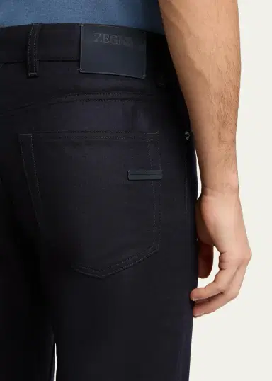 Zegna Men's Wool and Cashmere Flannel Five-Pocket Pants | Thumbnail 5