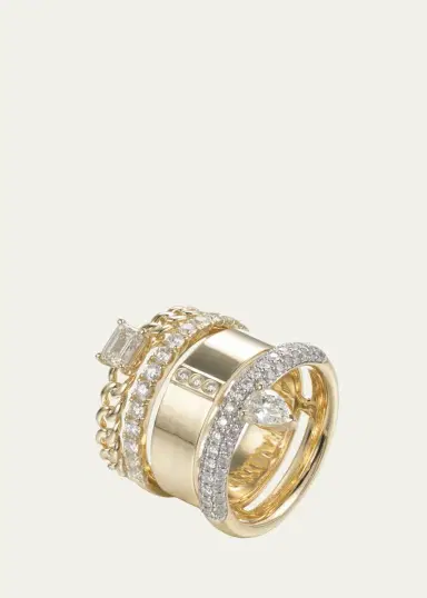 Type Jewelry The Type Stack Pave Diamond Ring | Thumbnail 2