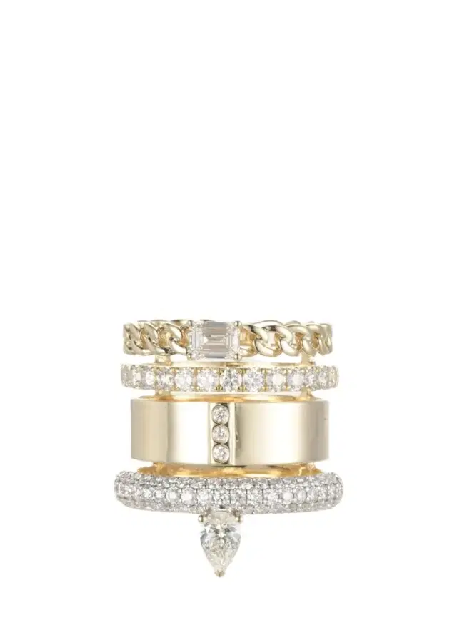 Type Jewelry The Type Stack Pave Diamond Ring
