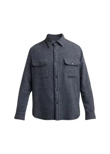 Brioni Men's Vagabond Cashmere Plaid Overshirt | Thumbnail 1