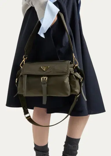 Prada Explore Medium Re-Nylon Shoulder Bag | Thumbnail 4