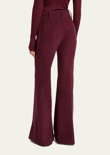 Gabriela Hearst Rhein Cashmere-Silk Corduroy Flare Pants | Thumbnail 3