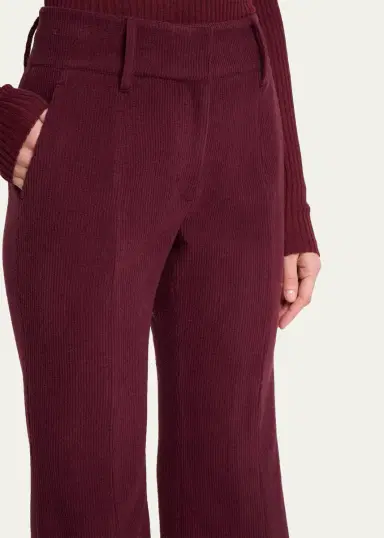 Gabriela Hearst Rhein Cashmere-Silk Corduroy Flare Pants | Thumbnail 5